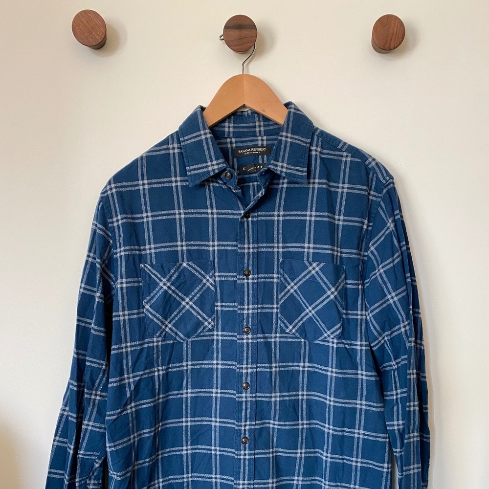 Men's Banana Republic Luxe Flannel button down shirt